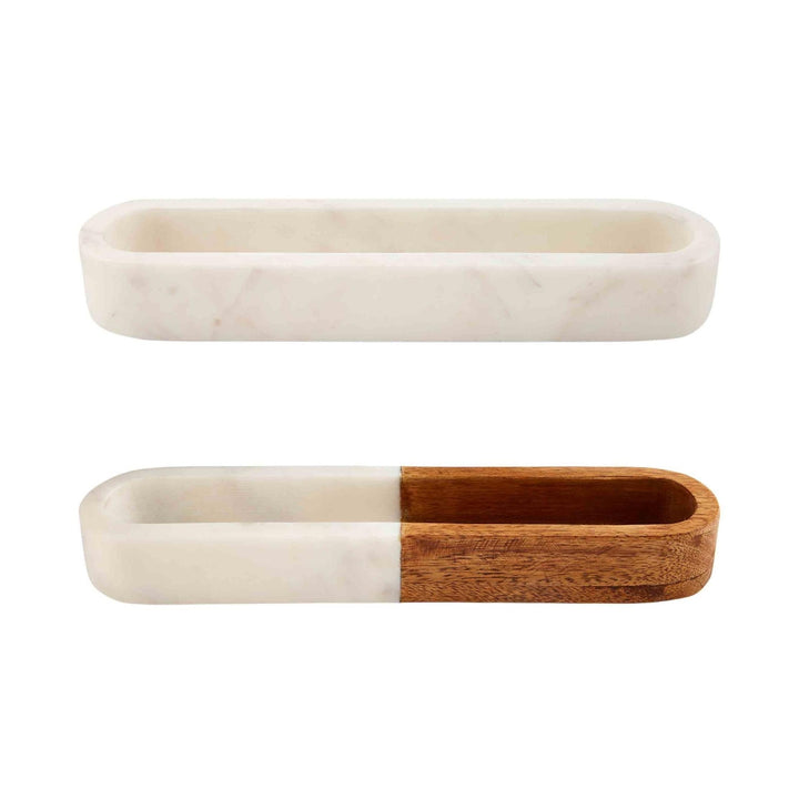 Marble & Wood Cracker Dishes