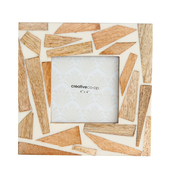 wood and resin square picture frame