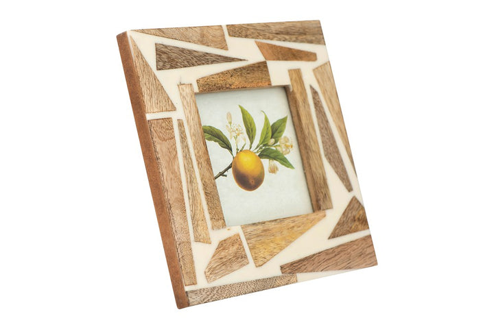 wood and resin square picture frame