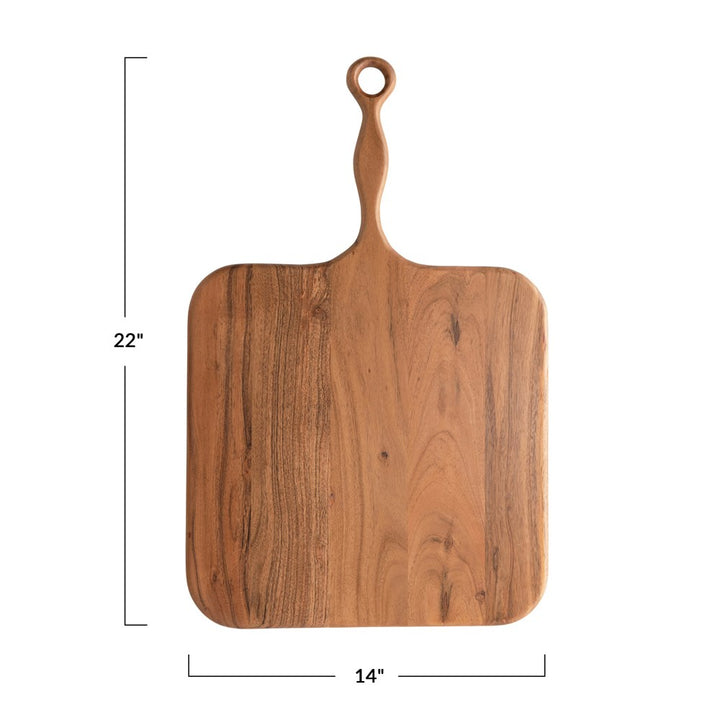 acacia wood cheese board with dimensions