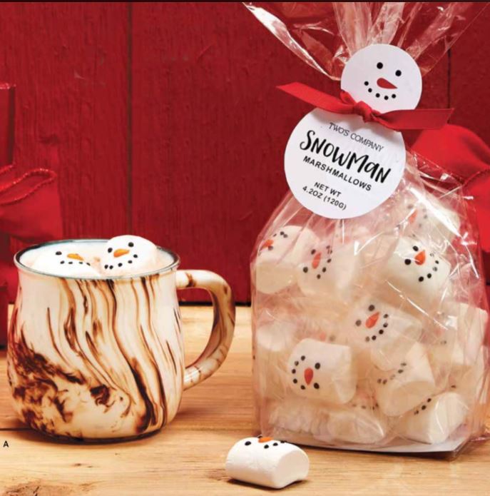 Snowman Marshmallow Candy Gift Bag